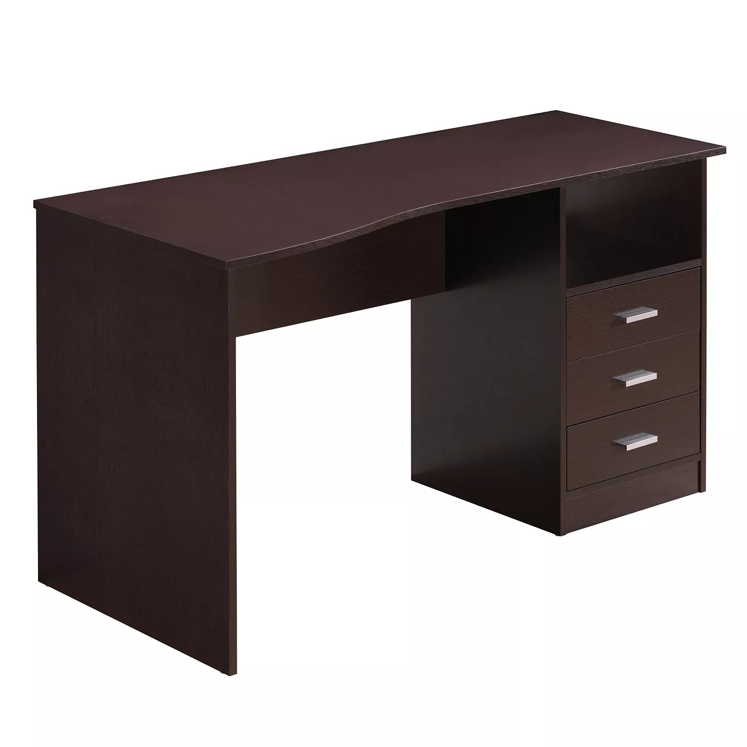 Techni Mobili Classic Computer Desk with Multiple Drawers. Wenge