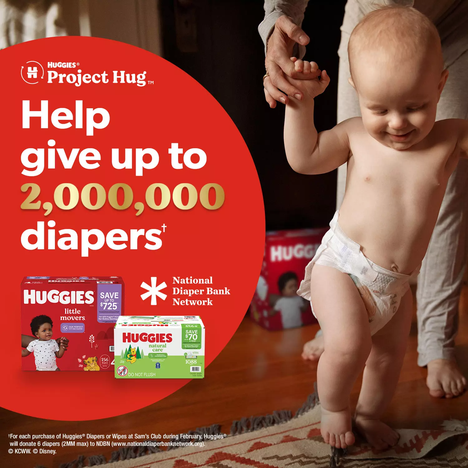 Huggies Little Snugglers Diapers. 204 ct. Size 1 (Up to 14 lbs.)