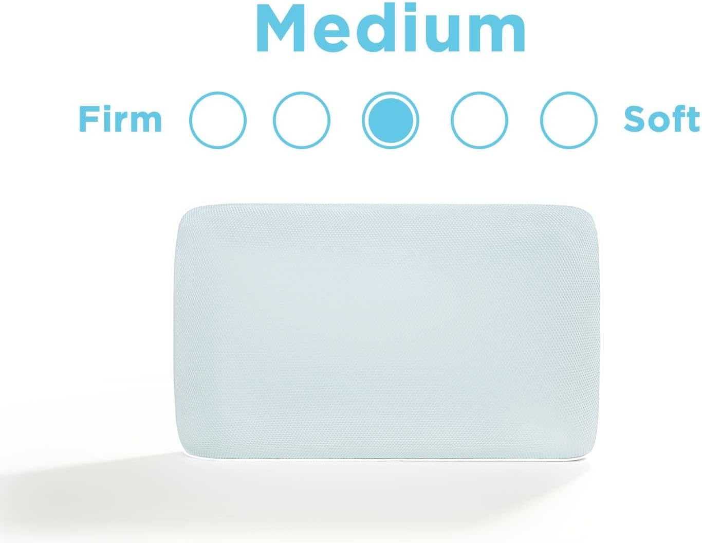 TEMPUR-ProForm + Cooling ProHi Pillow. Memory Foam. Queen. 5-Year Limited Warranty.Blue