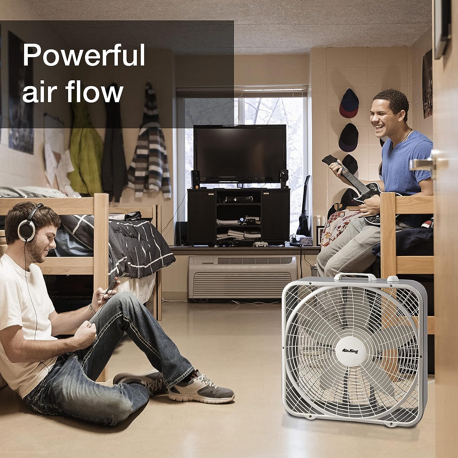 Air King 9723 20-Inch 3-Speed Box Fan . White