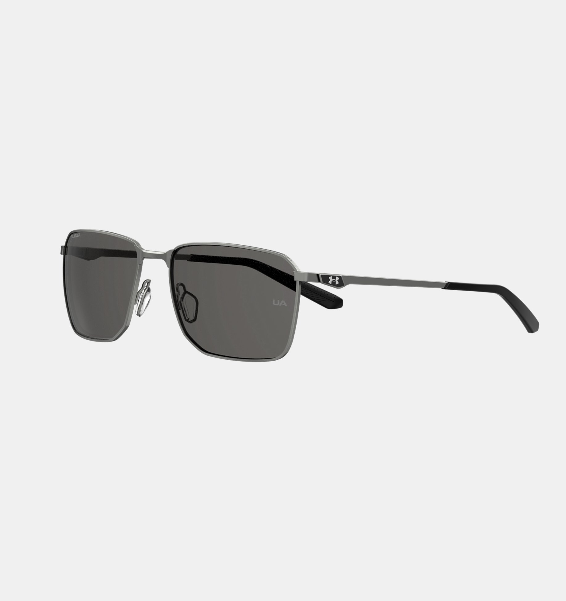 UnderArmour Unisex UA Scepter 2 Polarized Sunglasses - Matte Ruthenium / Gray Polarized - Size M/L