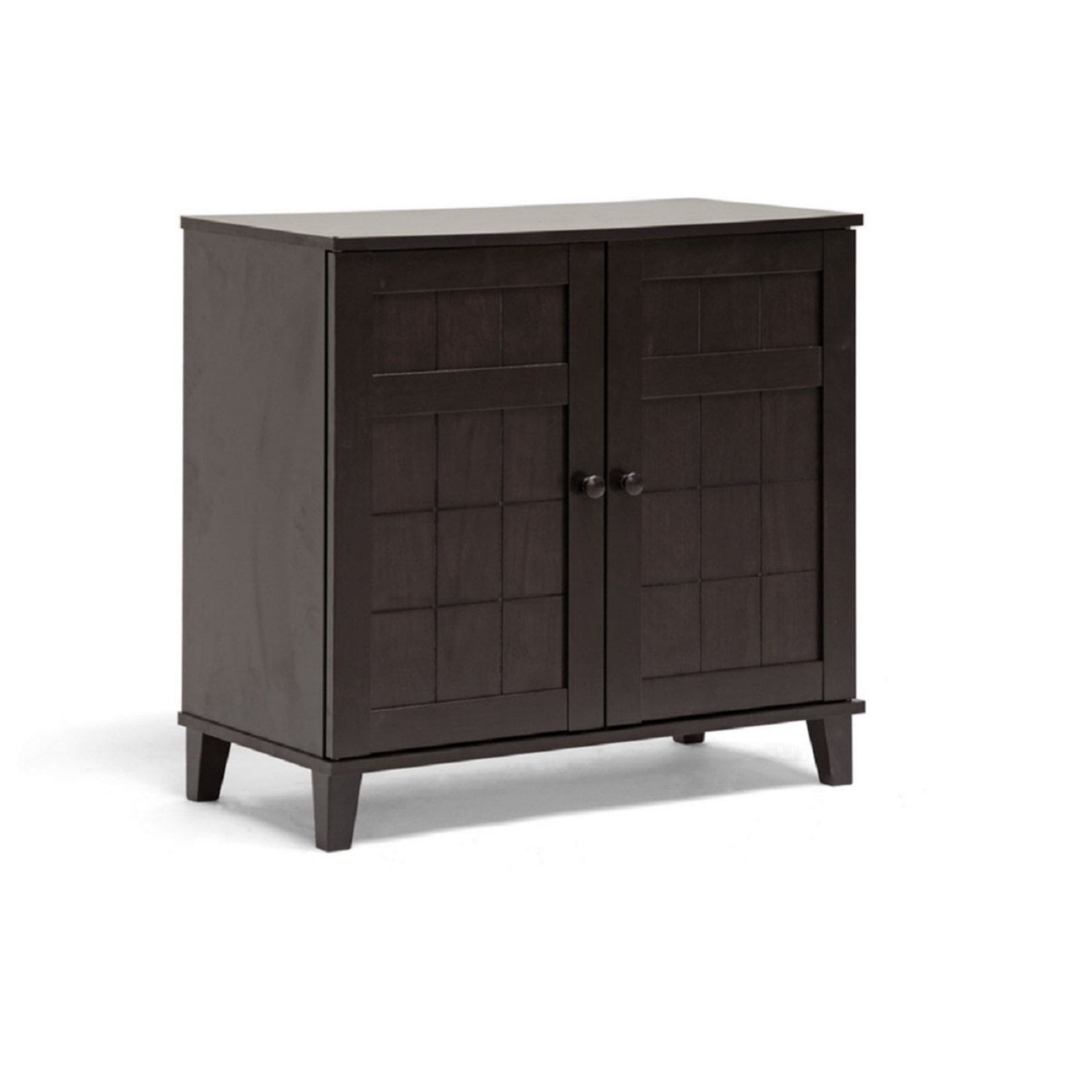 Baxton Studio Glidden Wood Modern Shoe Cabinet