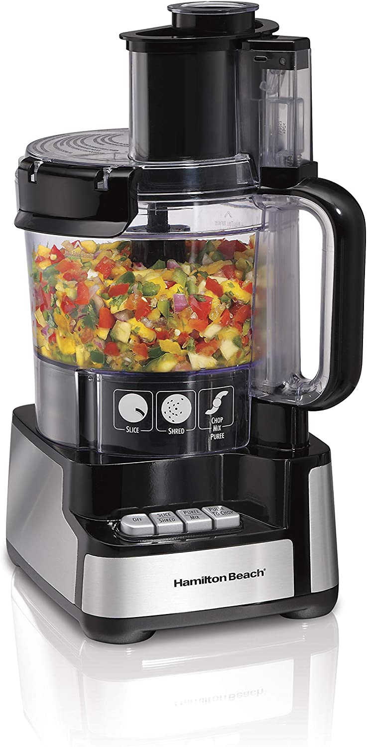 Hamilton Beach Stack & Snap Food Processor. Black (70725A)