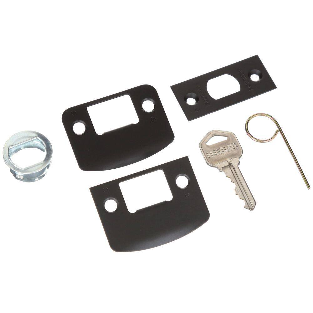 Schlage FE285LW V CAM 716 GEO CAM Camelot Aged Bronze Entry Door Handleset with Georgian Door Knob