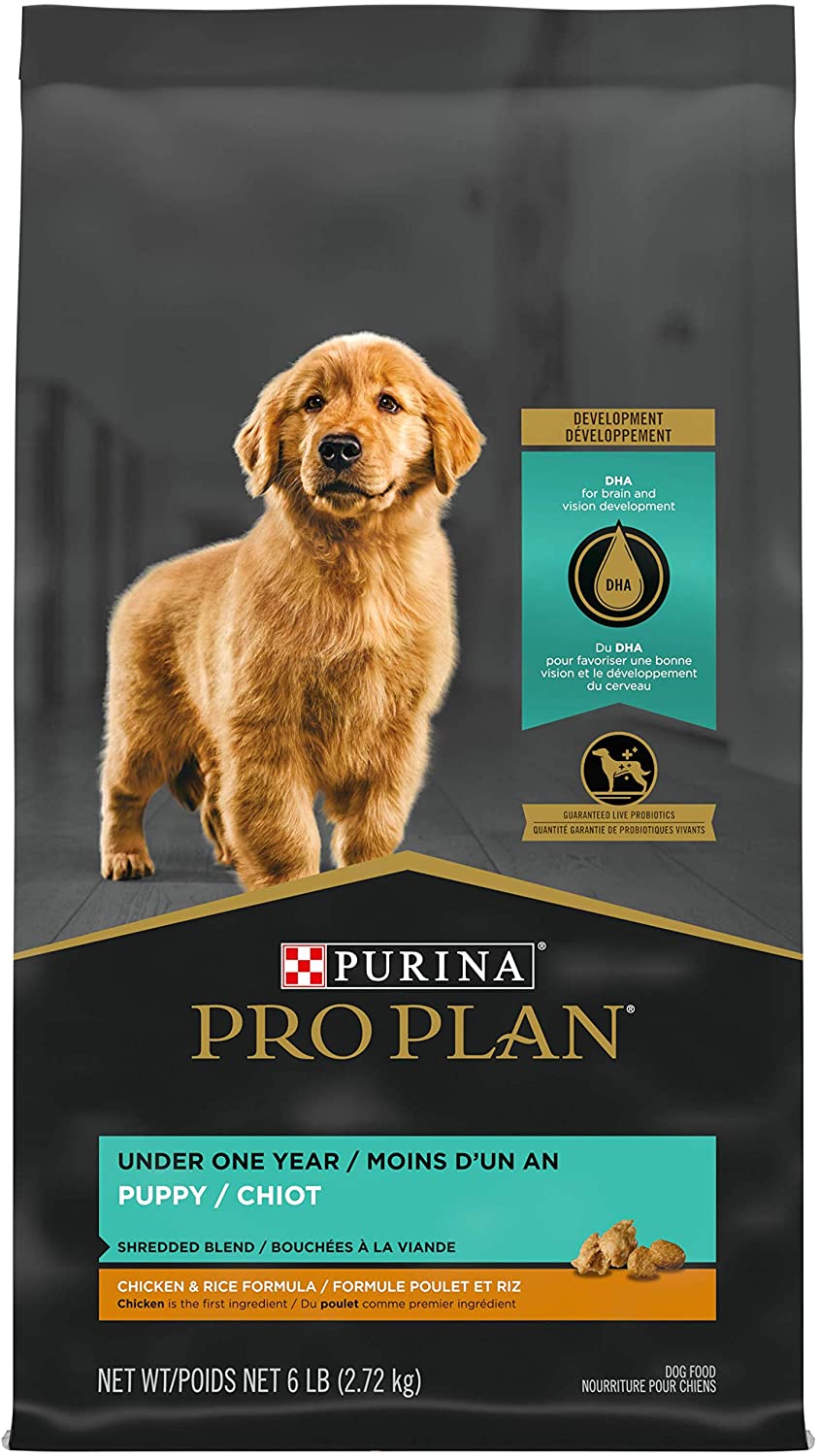 Purina Pro Plan Puppy Chicken & Rice Dry Dog Food 6 lb. Bag