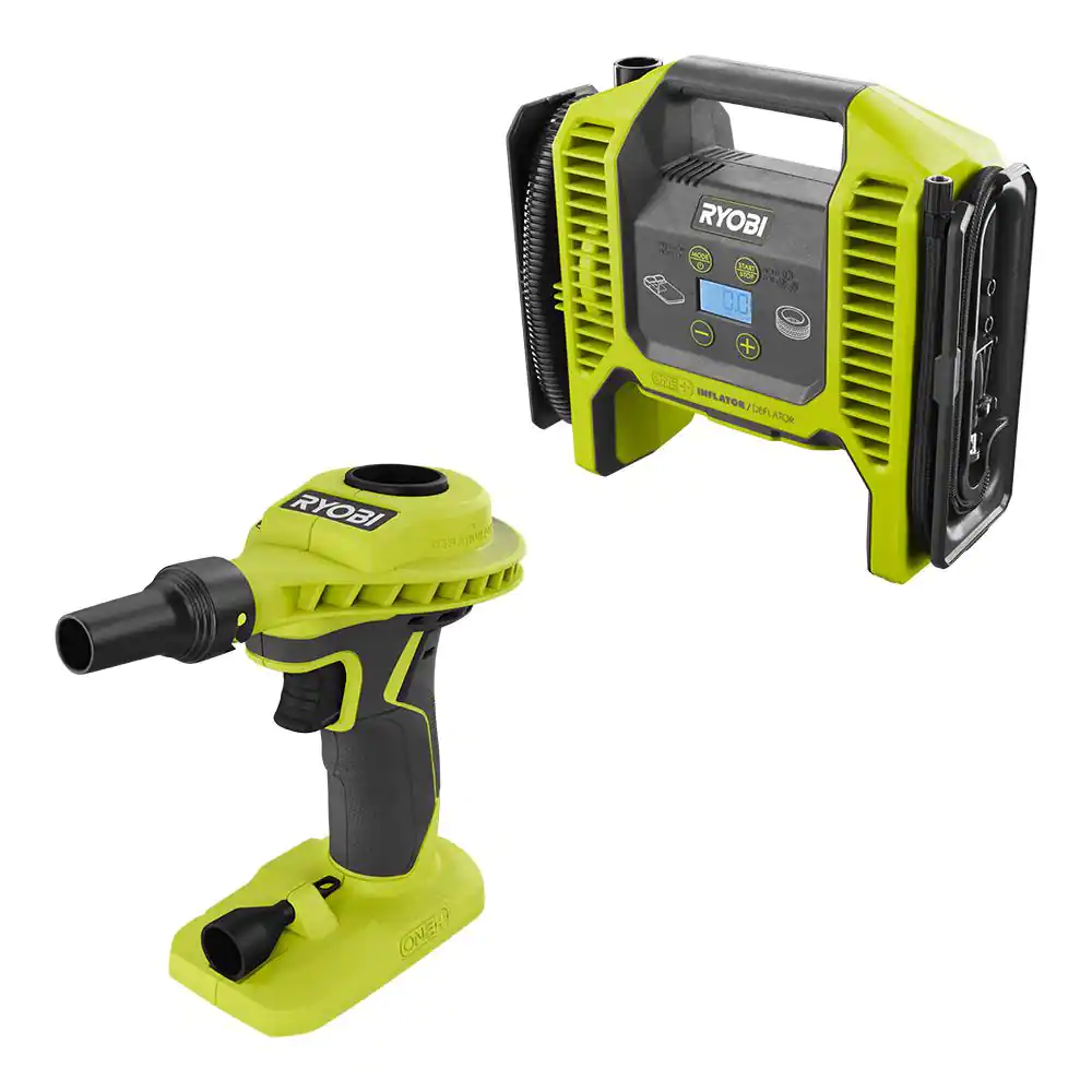 RYOBI P747-P738 ONE+ 18V Cordless Inflator/Deflator and High Volume Inflator (Tools Only)