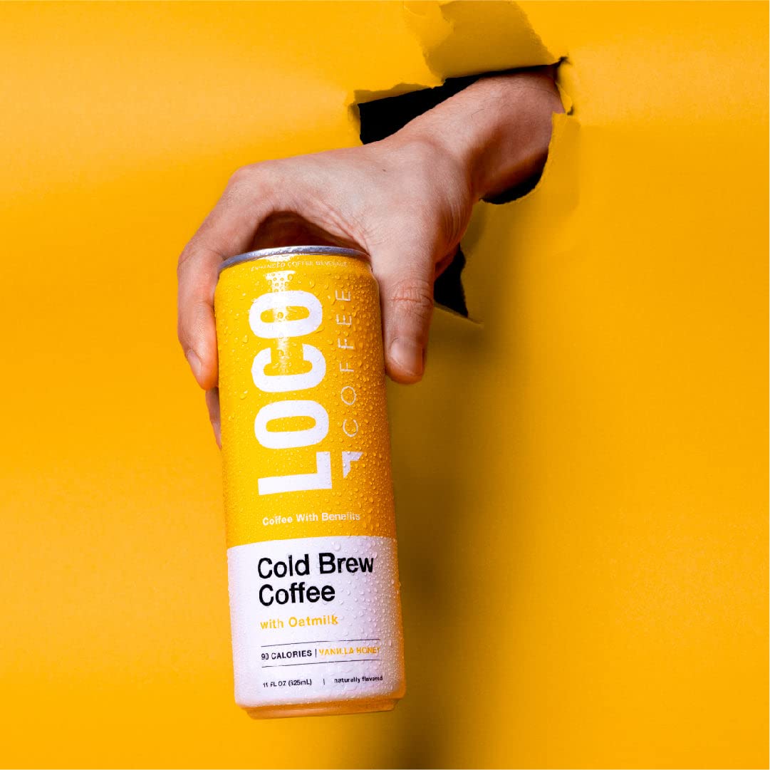 Loco Life Brew Cold Brew Coffee With Oat Milk and Coconut Water Variety Pack  11 Ounce Can Pack of 12 | Gluten Free and Dairy Free | Low Sugar. Low Calorie Iced Coffee