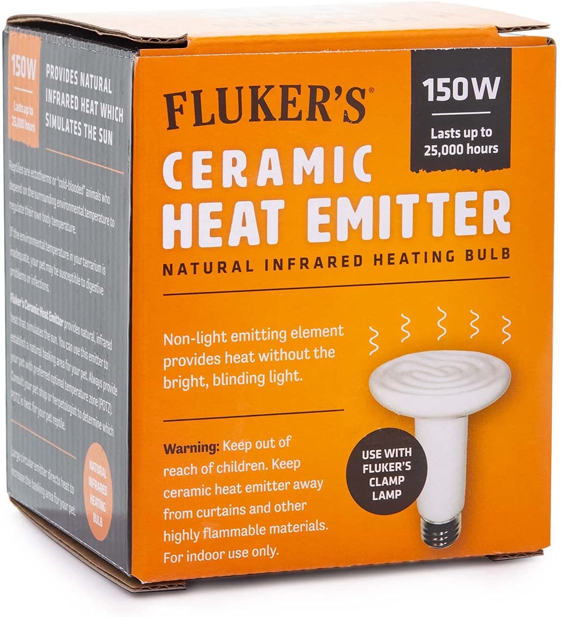 Fluker-s Ceramic Reptile Heat Emitter. 150 watts