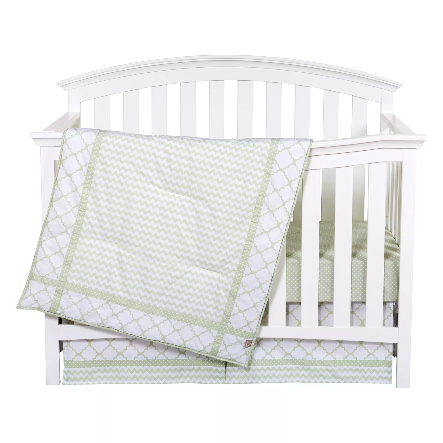 Trend Lab 3-Piece Crib Bedding Set. Sea Foam