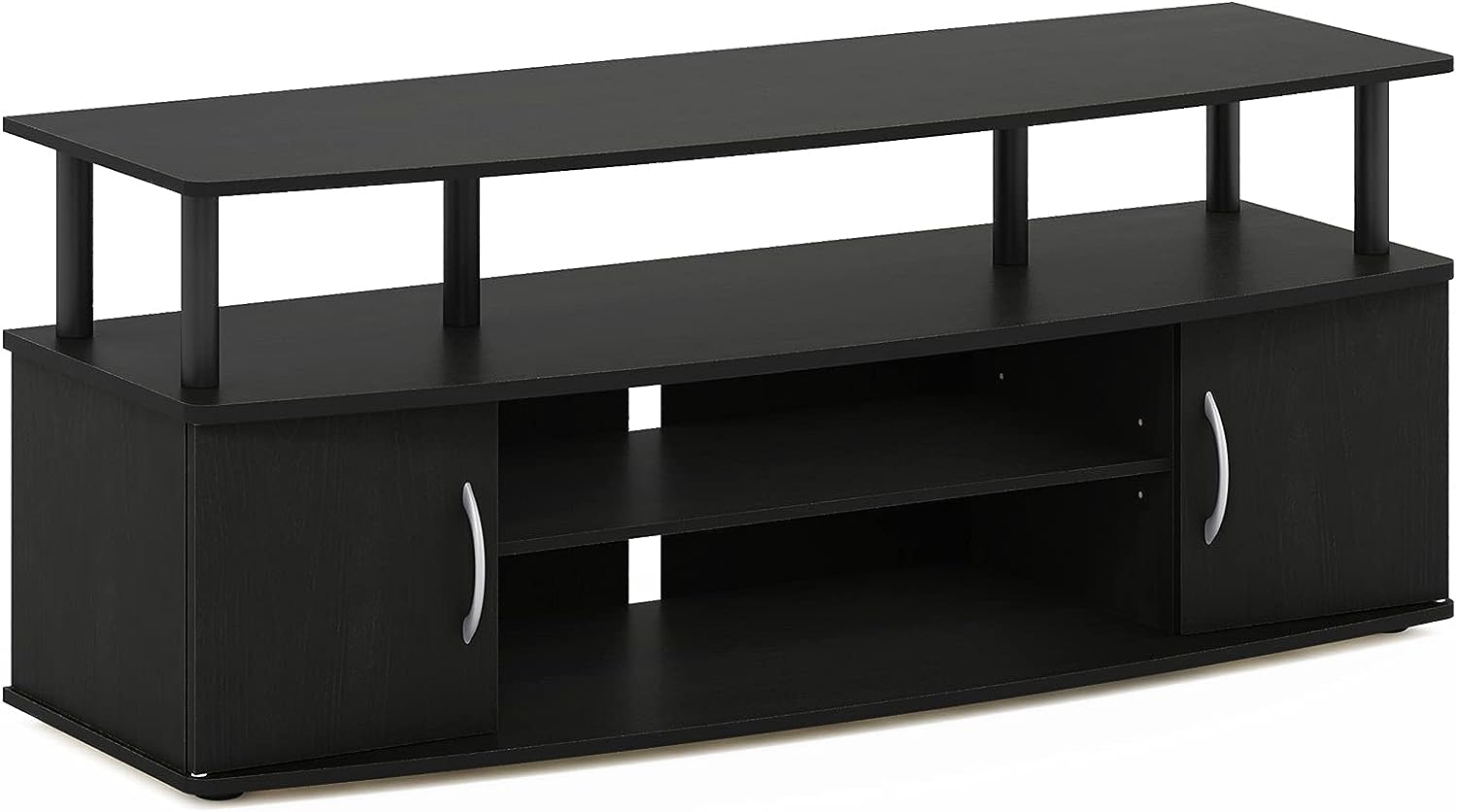 Furinno JAYA Large Entertainment Stand for TV Up to 55 Inch. Blackwood