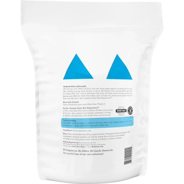 Boxiecat Natural Scent Free Premium Clumping Clay Cat Litter. 16 lbs.
