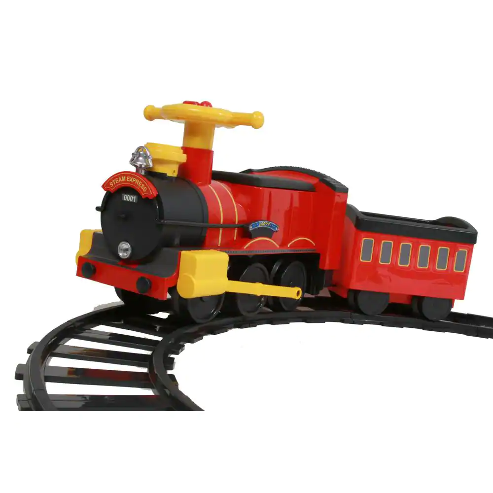 Rollplay 7721AC Steam Train 6-Volt Battery Ride-On Toy