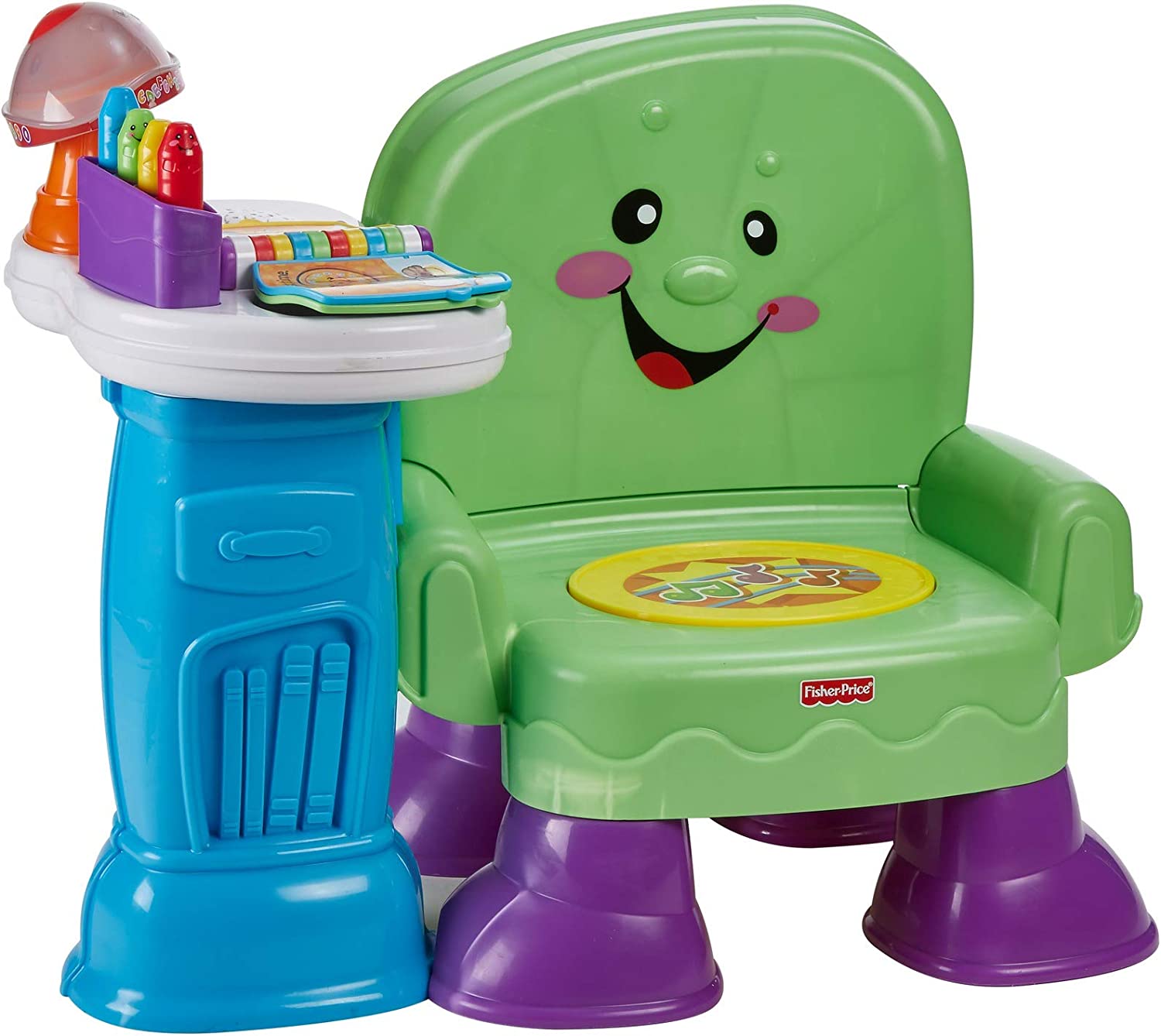 Fisher-Price Laugh & Learn Song & Story Learning Chair. interactive musical toddler toy with 3 ways to play