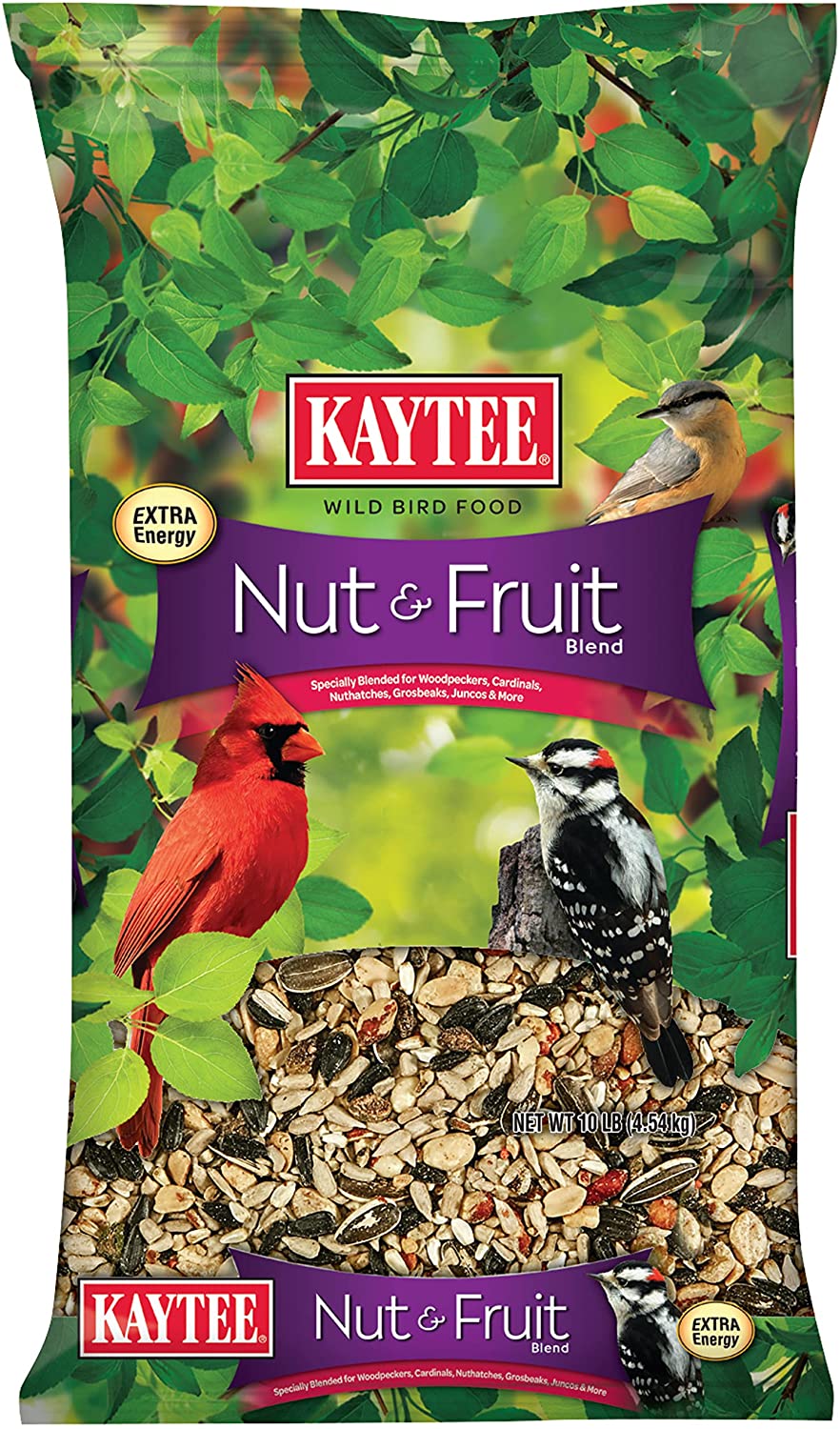 Kaytee Wild Bird Food Nut & Fruit Blend. 10 Pounds