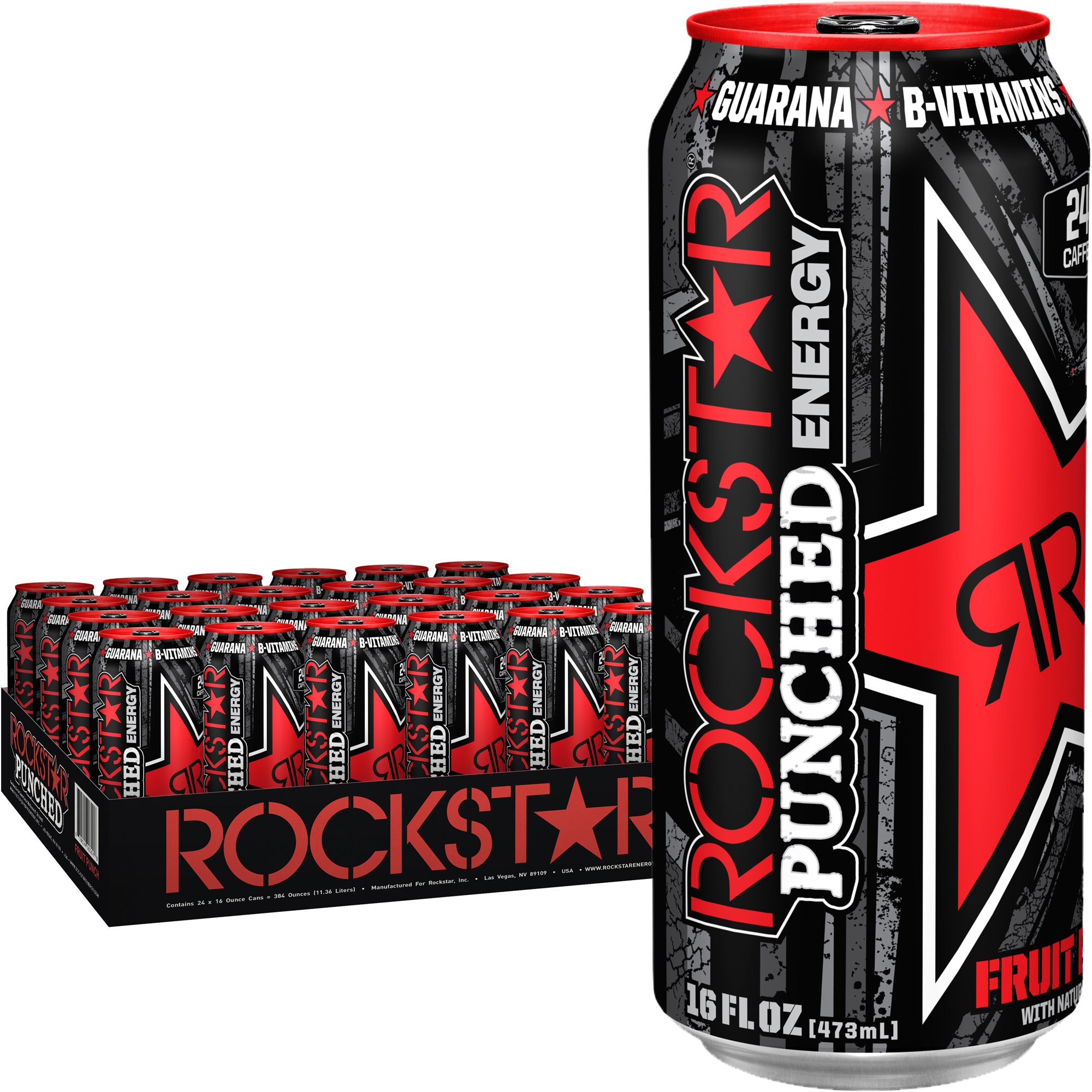 Rockstar (24 Cans) Rockstar Punched Energy Drink. 16 fl oz