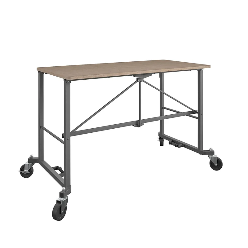 Cosco 66720DKG1E Smartfold Portable Folding Work Desk with MDF Work Top (Gray. 350 lbs.)