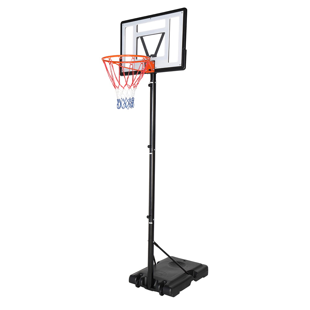 Ktaxon 35in 8ft -10ft Height Adjustable Portable Basketball Hoop System. Grow-to-Pro Basketball Stand Net Goal. with Wheels. for Youth Junior Indoor/Outdoor