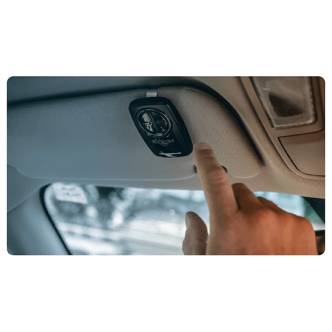 Chamberlain KLIK5U-BK2 Clicker 2-Button Garage Door Opener Remote with Visor Clip