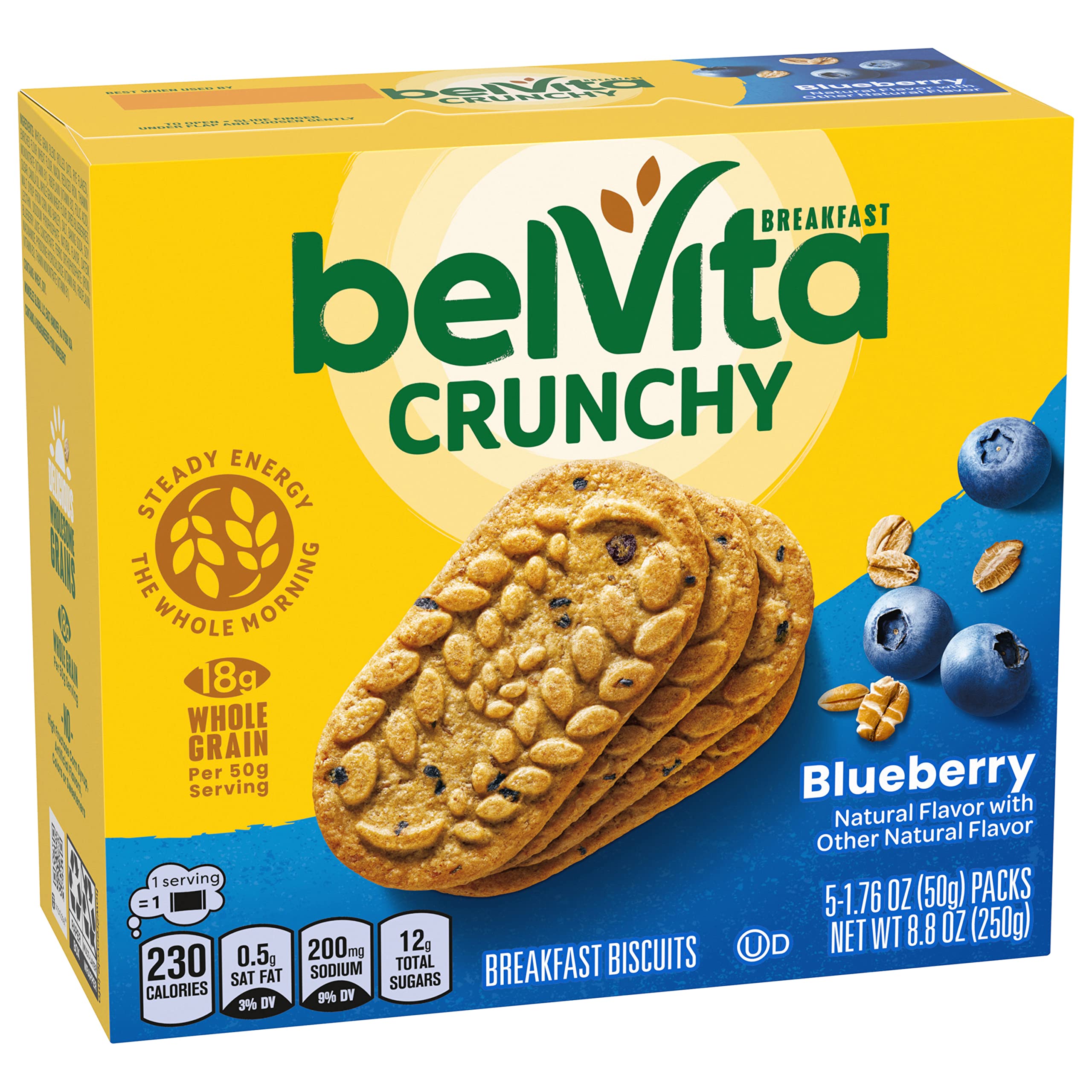 Belvita Blueberry Breakfast Biscuits. 6 Boxes of 5 Packs