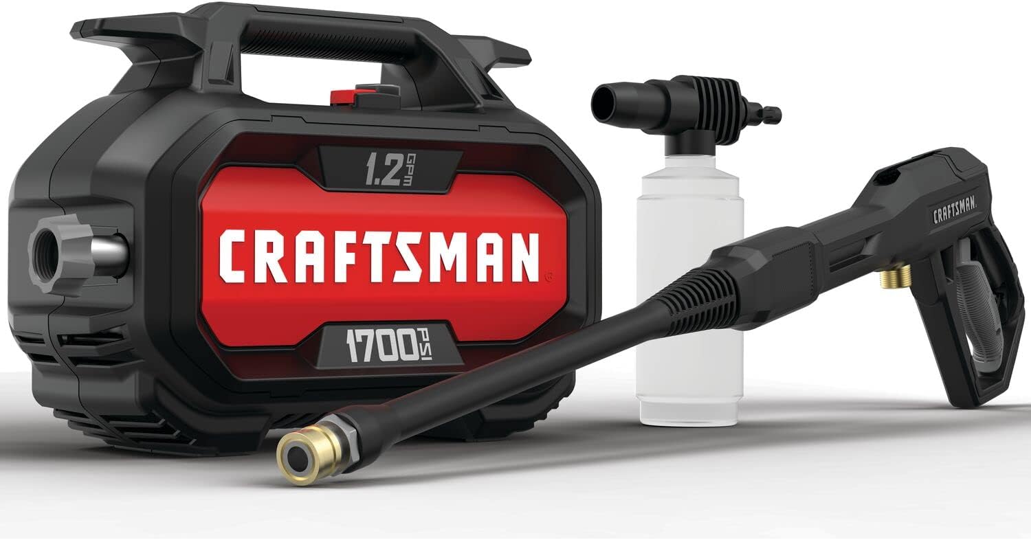 CRAFTSMAN Electric Pressure Washer. Cold Water. 1700-PSI. 1.2-GPM. Corded (CMEPW1700)