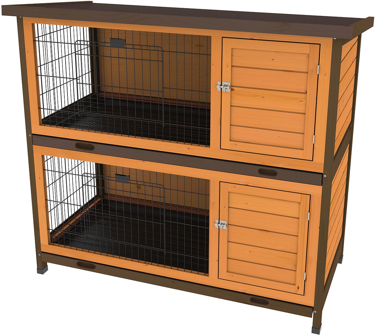 Ware Premium+ Double Decker Rabbit Hutch. 46 IN