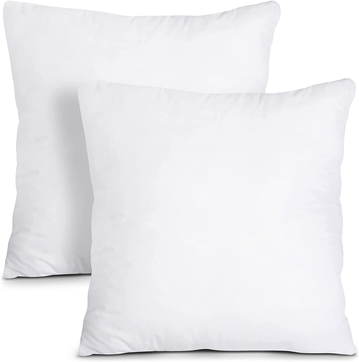Utopia Bedding Throw Pillows Insert (Pack of 2. White) - 18 x 18 Inches Bed and Couch Pillows - Indoor Decorative Pillows