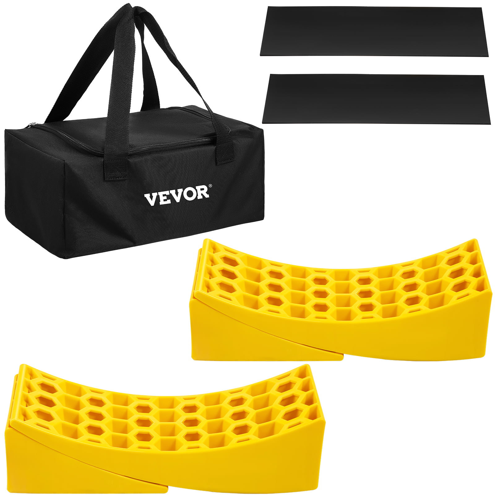 VEVORbrand Camper Leveler. 2 Pack RV Leveling Blocks. Camper Leveler Curved RV Camper Trailer Leveling Blocks and Chocks