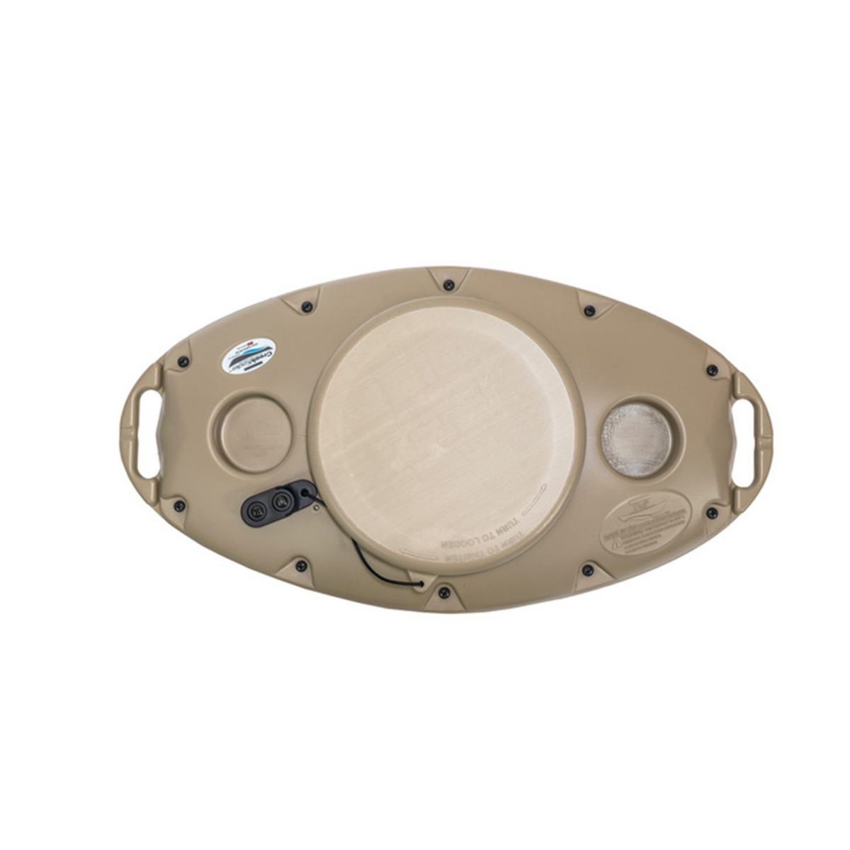 CreekKooler Pup 15 Quart Portable Floating Beverage Water Drink Can Cooler. Tan