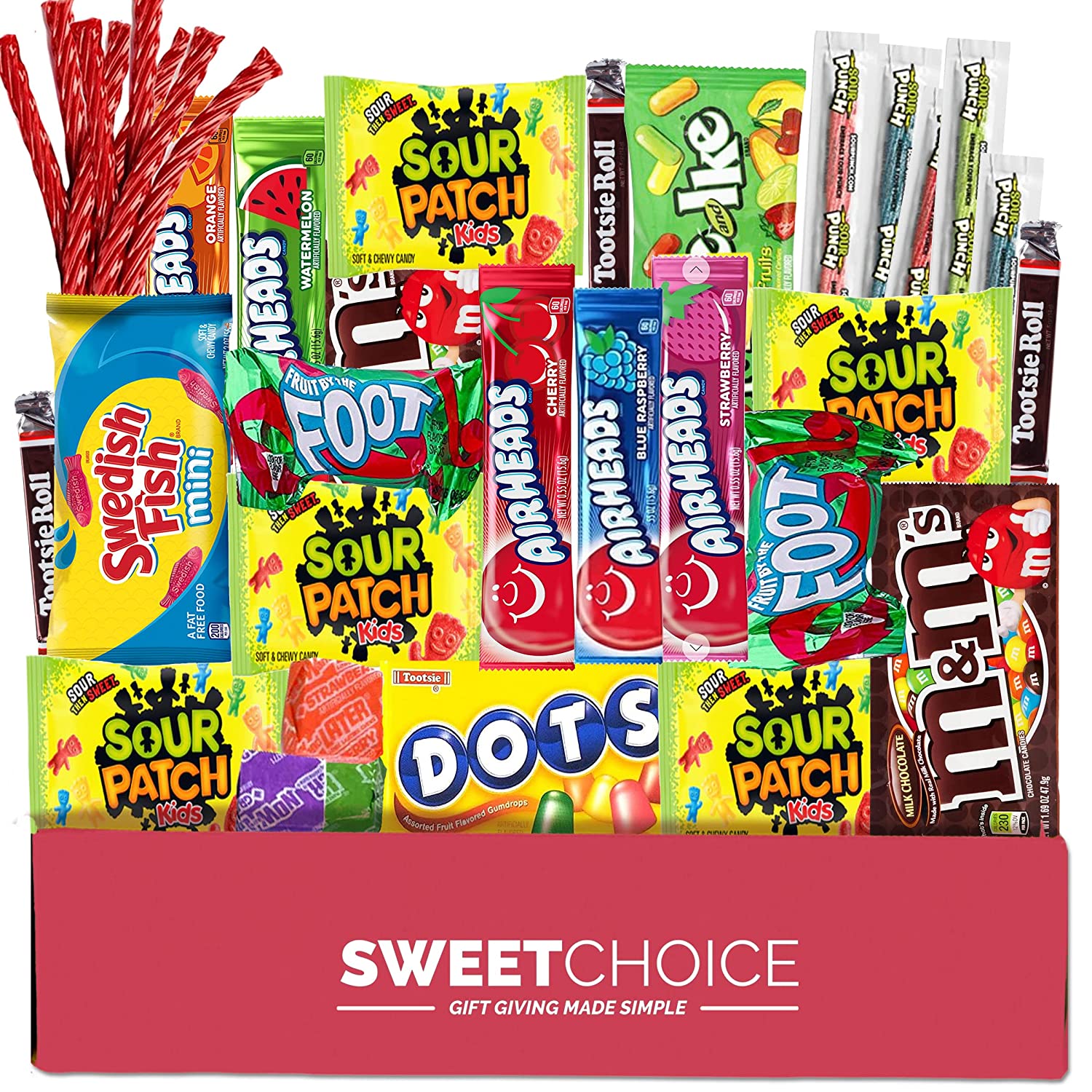 Bite Sized Candy Gift box Care Package - (50 count) Easter 2022 A Sampler of Skittles