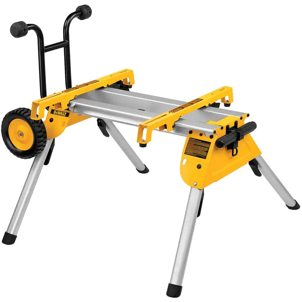 DEWALT DW7440RS 33 lbs. Heavy Duty Rolling Table Saw Stand with Quick-Connect Stand Brackets with 200lbs. Capacity