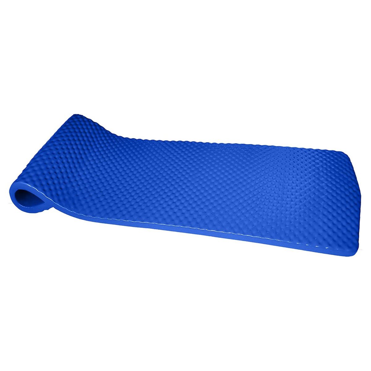 Vos 72 Inch Soft Wavy Foam UV Chlorine Resistant Water Pool Float Lounger. Blue