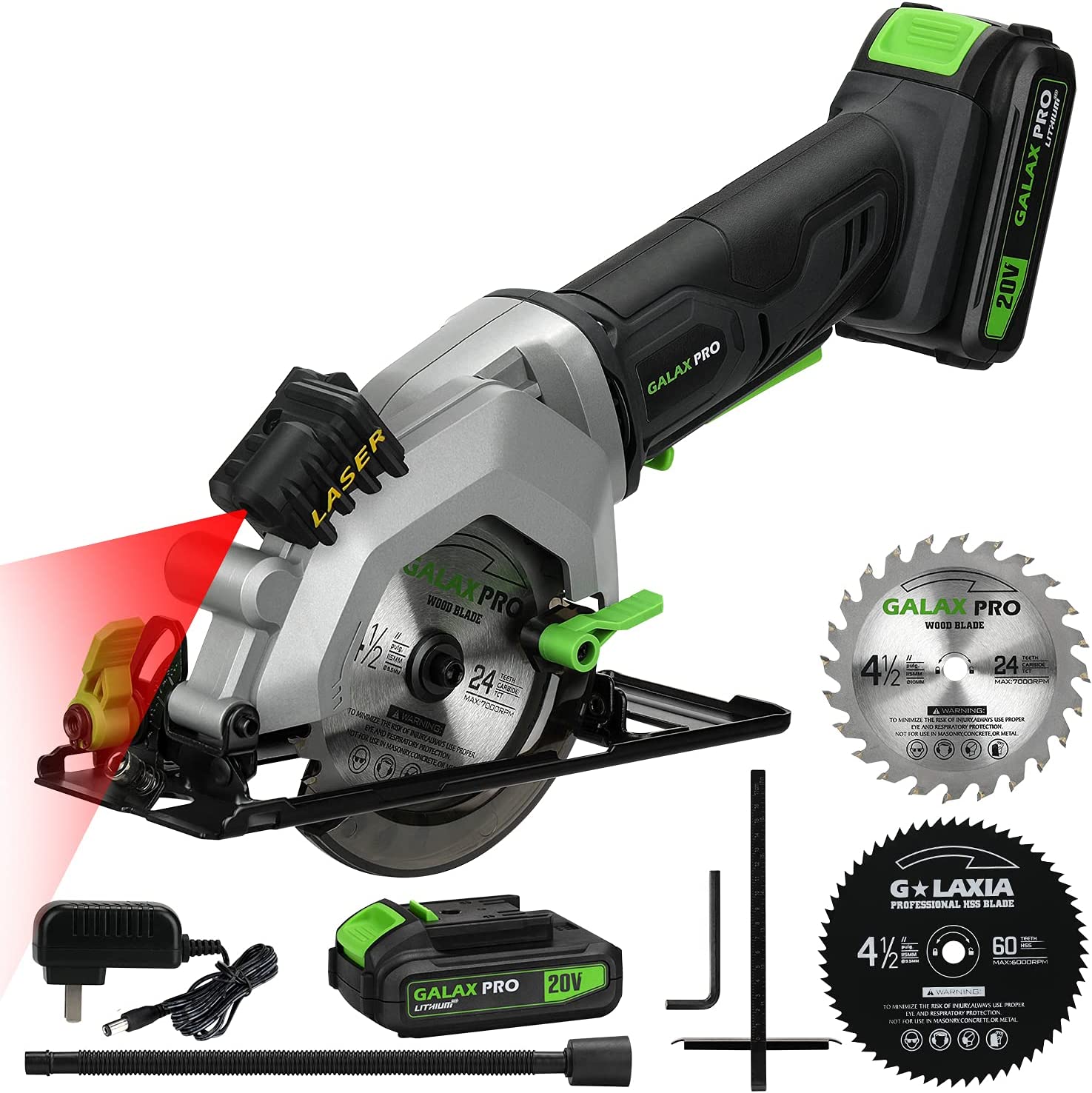 GALAX PRO 20V 4-1/2″ Cordless Circular Saw with 2.0Ah battery