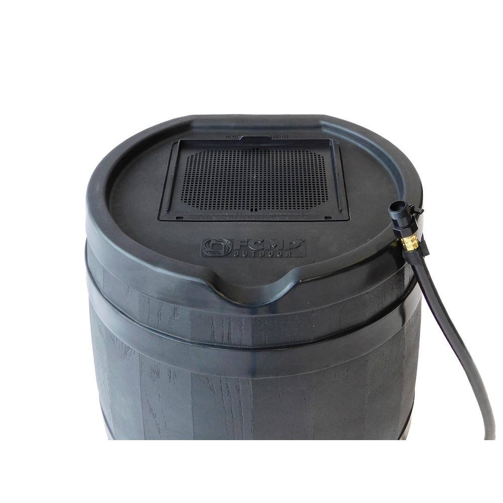 FCMP Outdoor RC45-BLK 45 Gal. RC45 Rain Barrel. Black