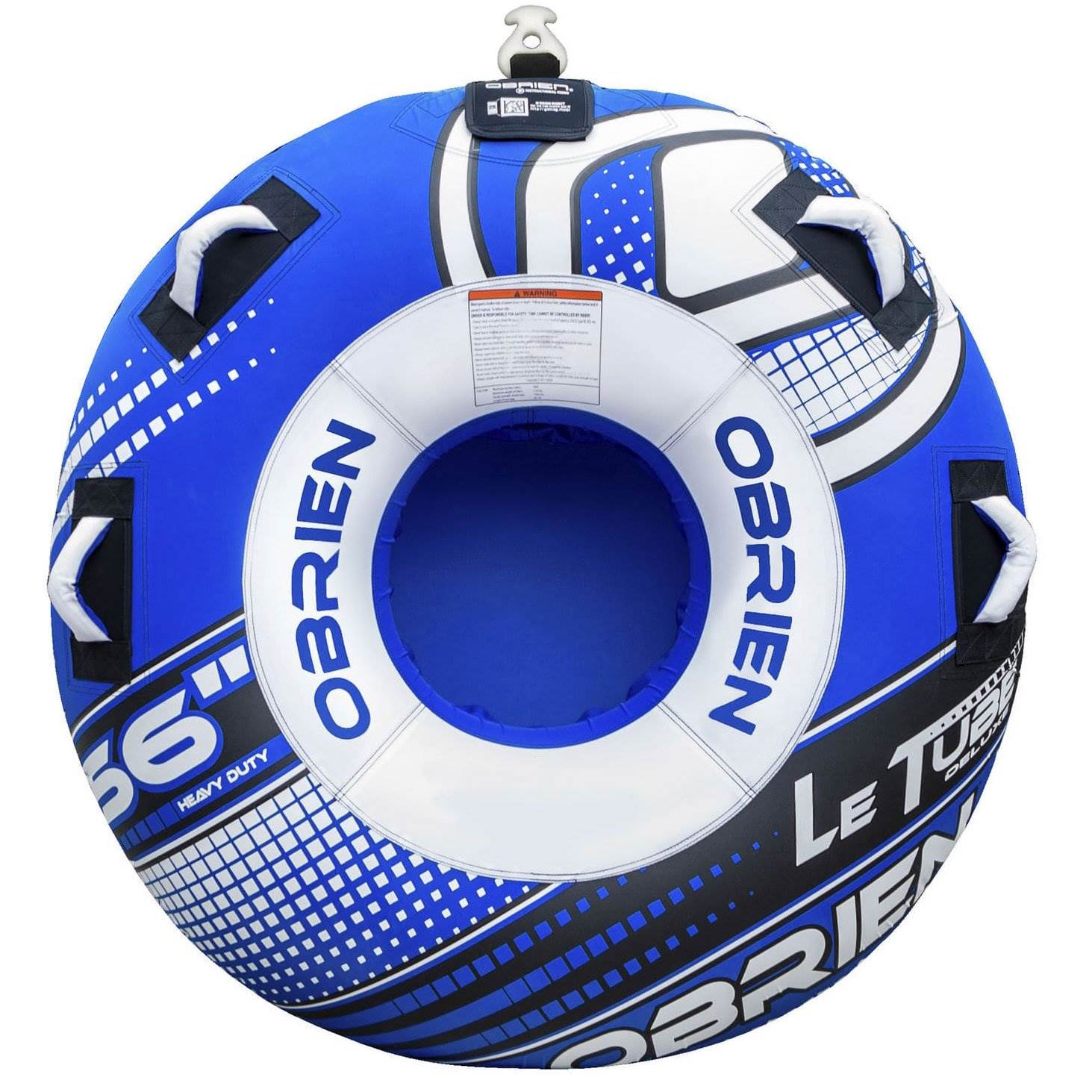 OBrien 56″ Le Tube Deluxe One Rider Towable Lake Tube w/ Tow Connector (2 Pack)