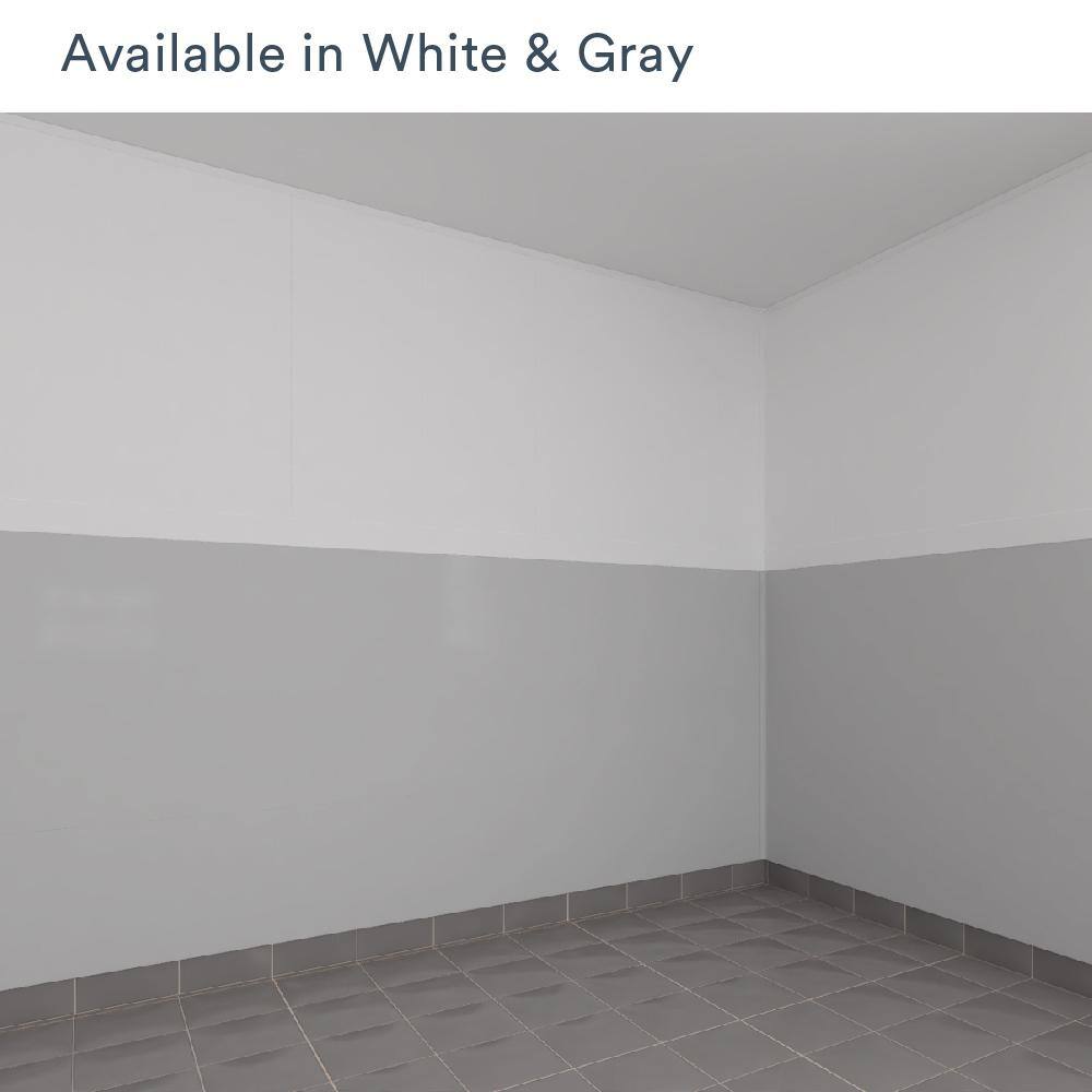 TRUSSCORE 702000000 8 ft PVC Wall&CeilingBoard Panel White (8-Pack)