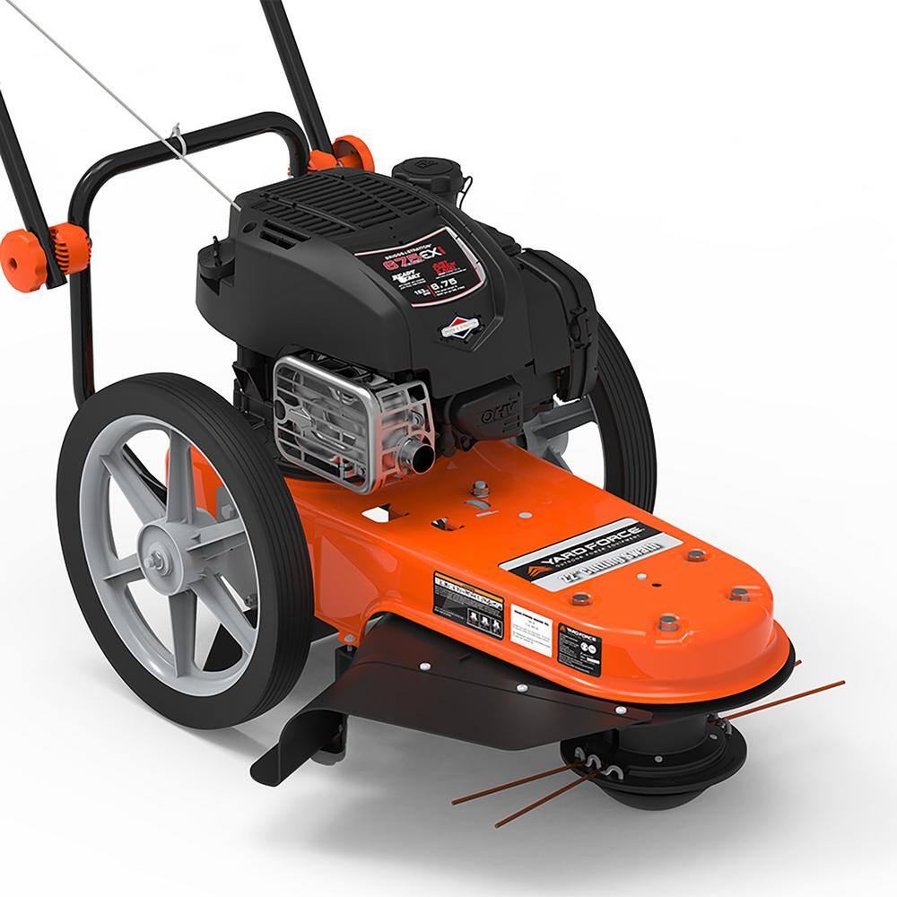 YARD FORCE YF22-HWT 22 in. 163cc Briggs and Stratton Gas Walk Behind String Trimmer Mower