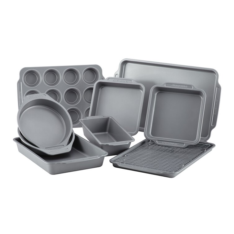 Farberware 10-Piece Nonstick Bakeware Set with Cooling Rack