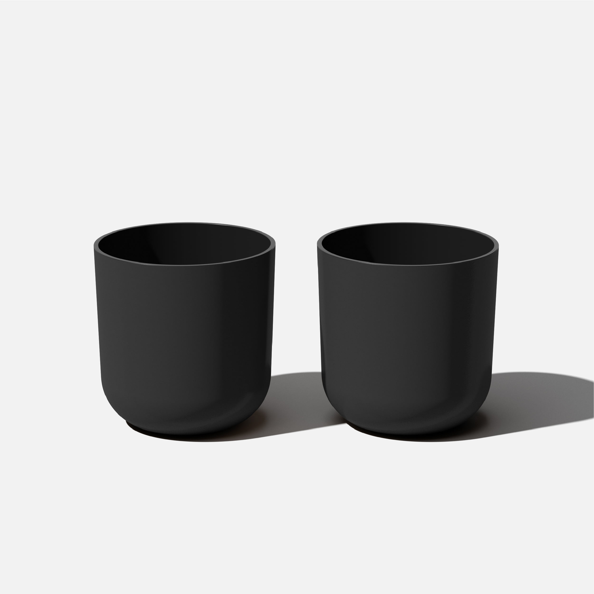 Veradek Pure Series Kona 15″ Black Planter 2 Pack