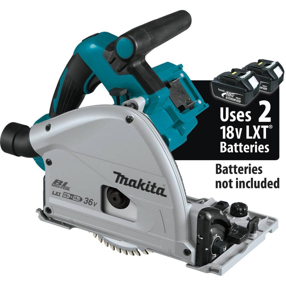 Makita XPS01Z 18V X2 LXT Lithium-Ion (36V) Brushless Cordless 6-1/2 in. Plunge Circular Saw (Tool Only) with 55T Carbide Blade