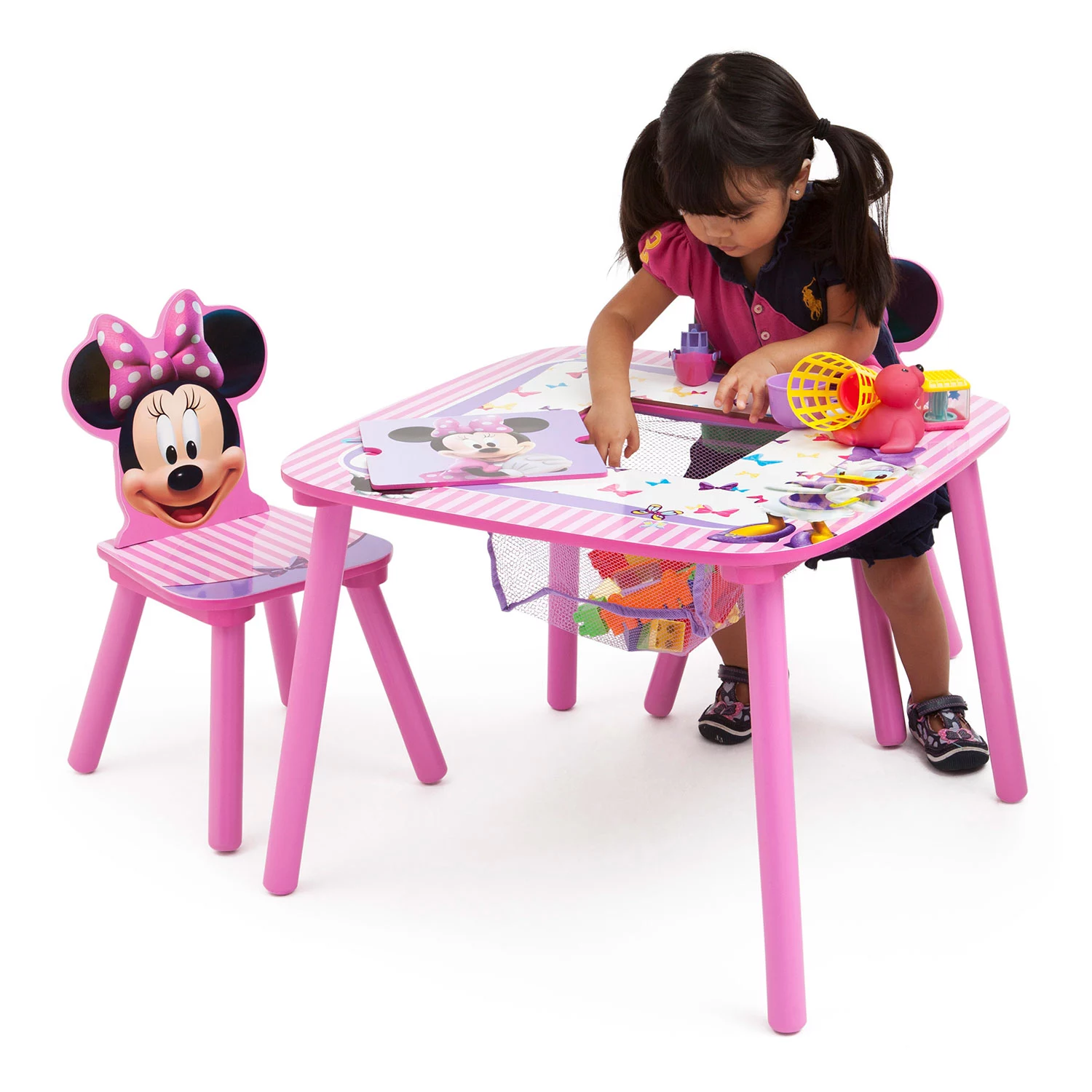 Disney Minnie Mouse Table and Chair Set with Storage by Delta Children