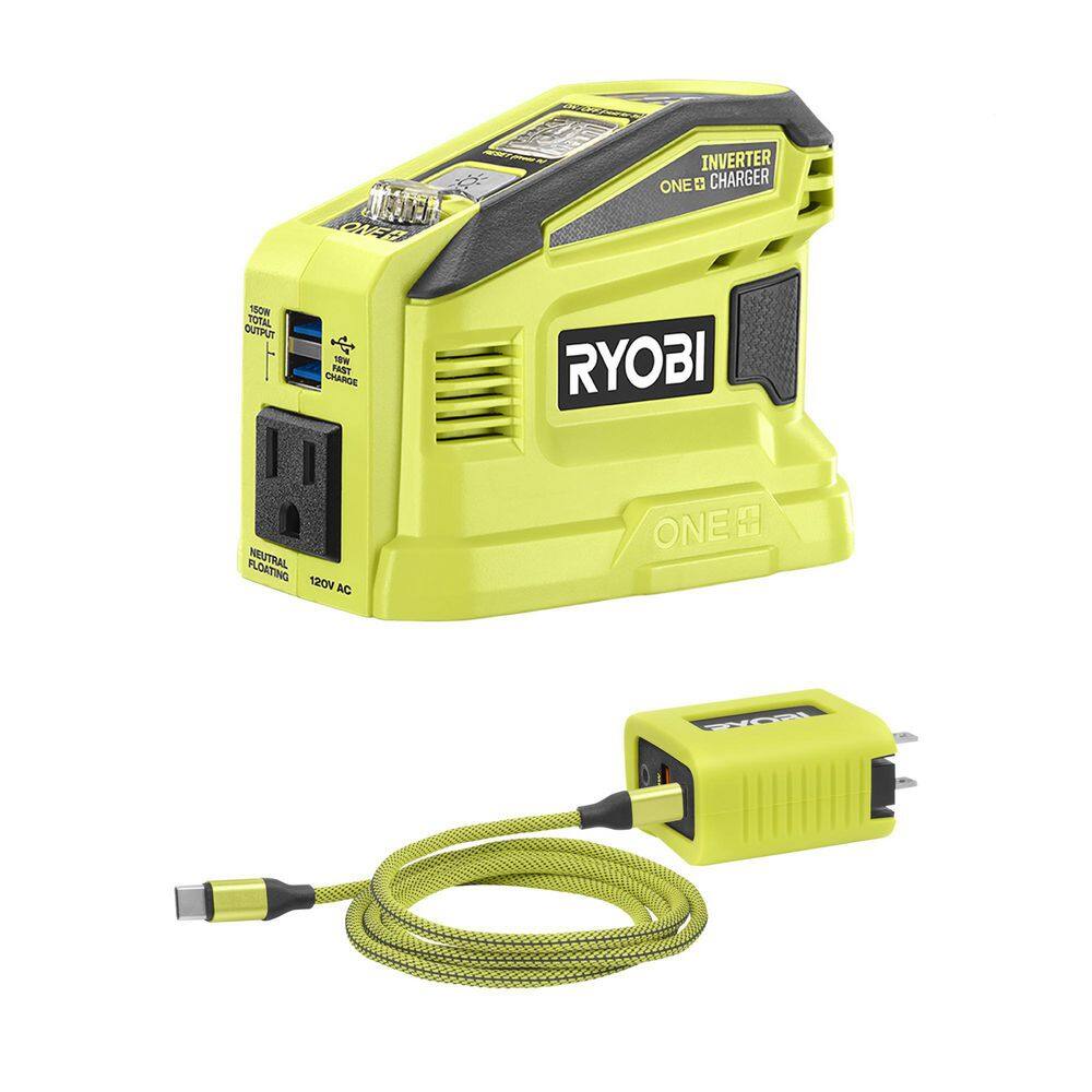RYOBI RYi150CBT 150-Watt Push Start Power Source and Charger for ONE+ 18-Volt Battery (Tool Only)