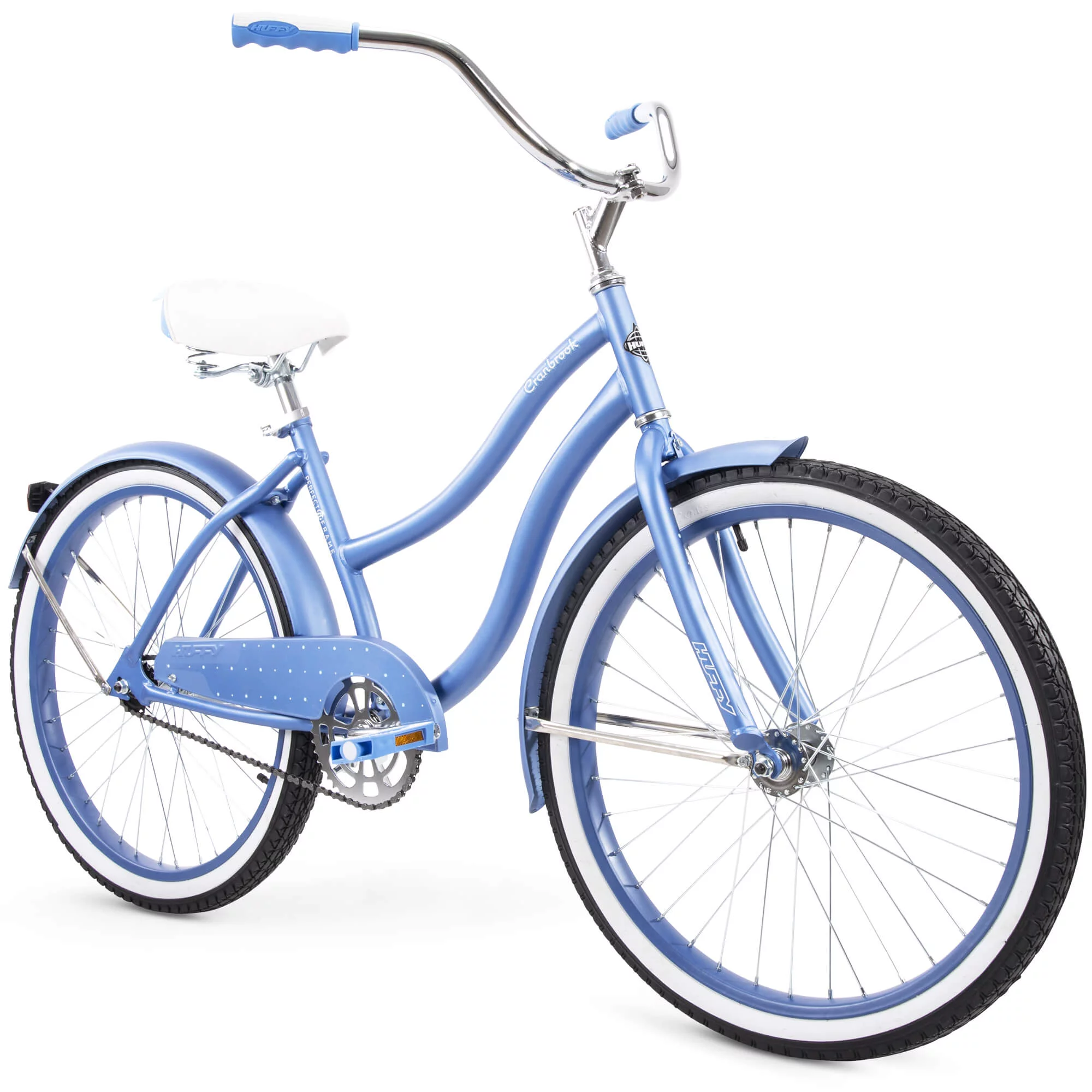 Huffy 24″ Cranbrook Girls- Cruiser Bike with Perfect Fit Frame. Periwinkle Blue