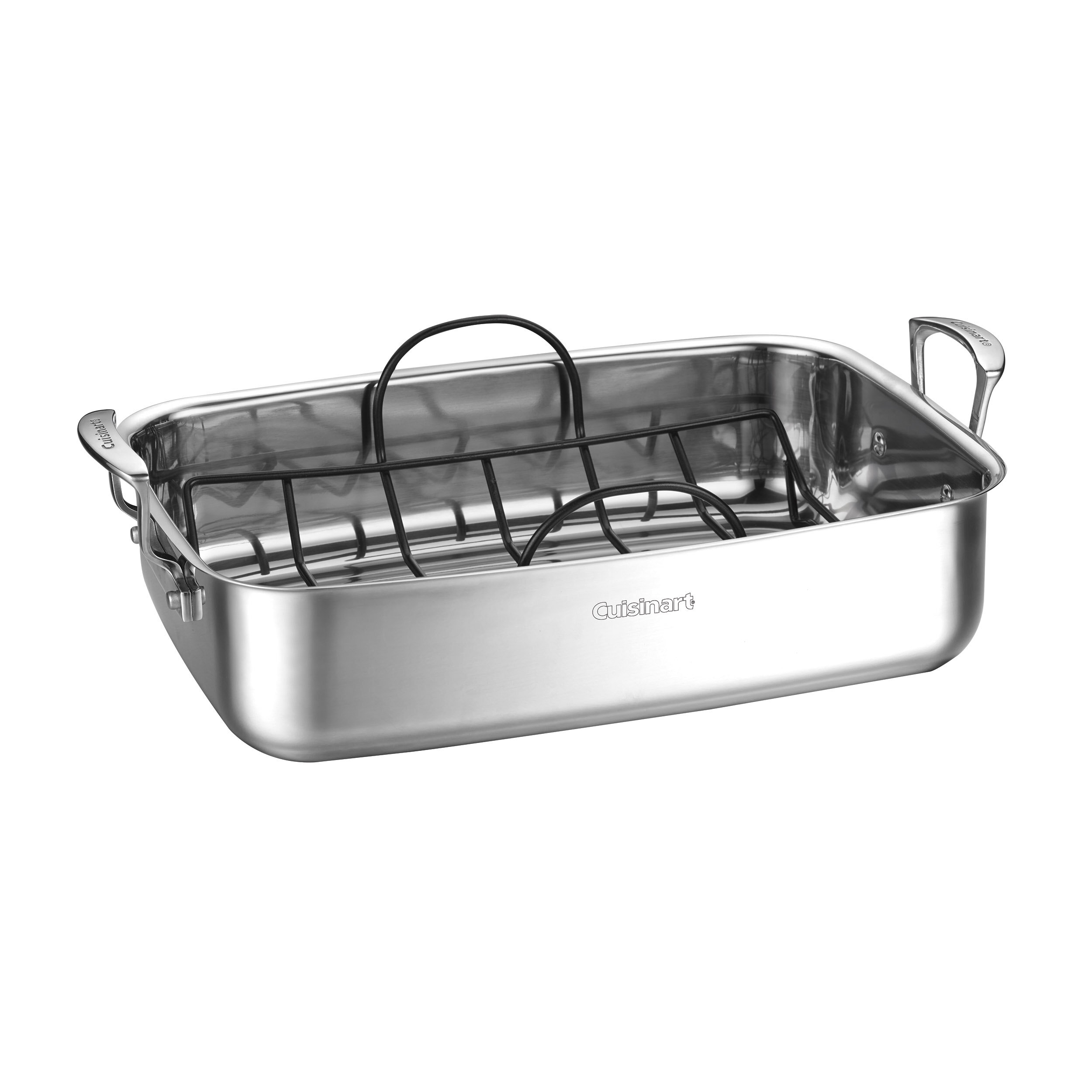Cuisinart 15″ Stainless Steel Roaster with Non-Stick Rack