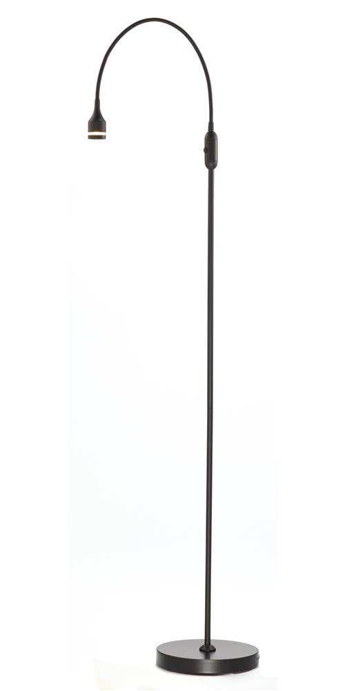 Adesso Prospect LED Floor Lamp. Matte Black