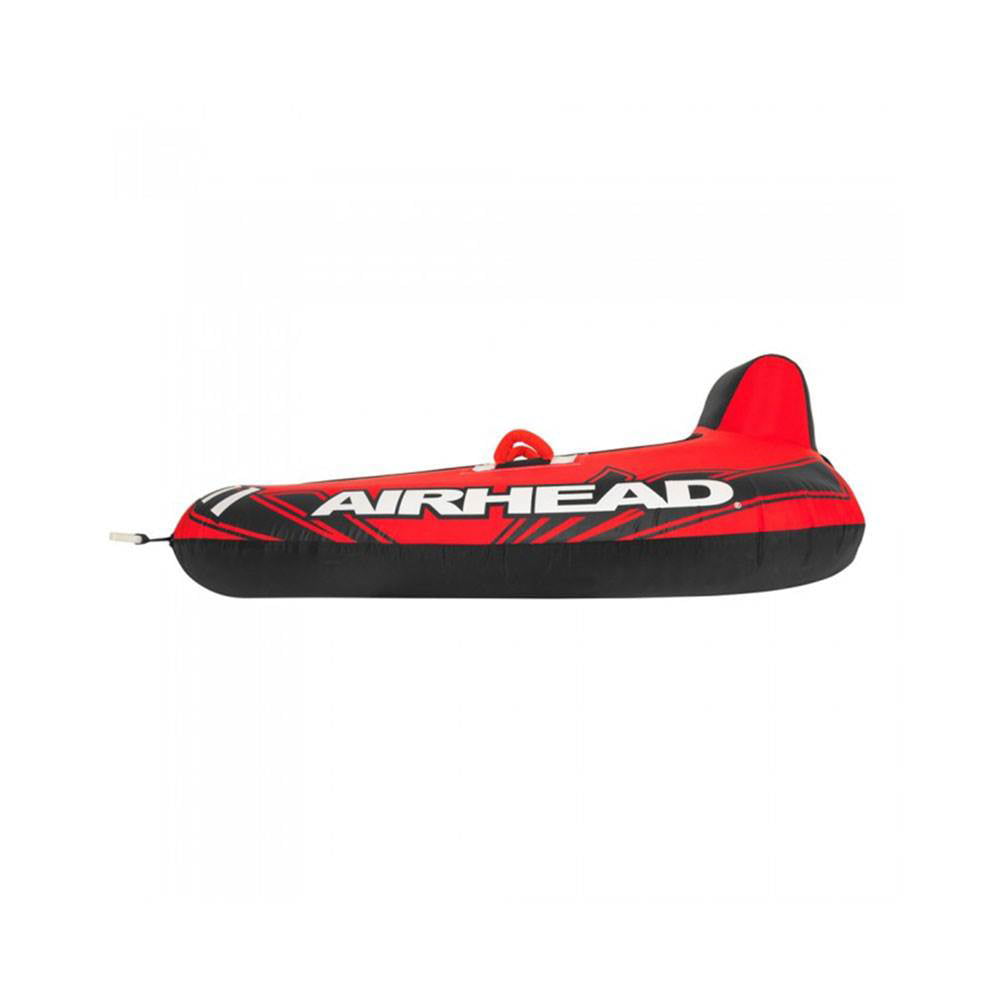 Airhead Mach 1 Inflatable Single Rider Towable Lake Ocean Water Tube Float. Red