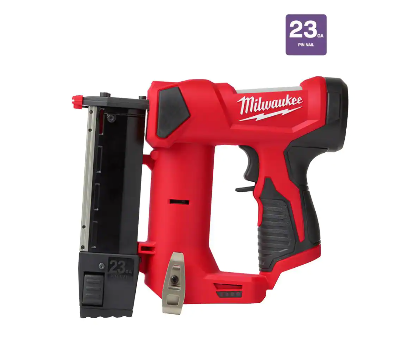 Milwaukee 2540-20 M12 12-Volt 23-Gauge Lithium-Ion Cordless Pin Nailer (Tool-Only)
