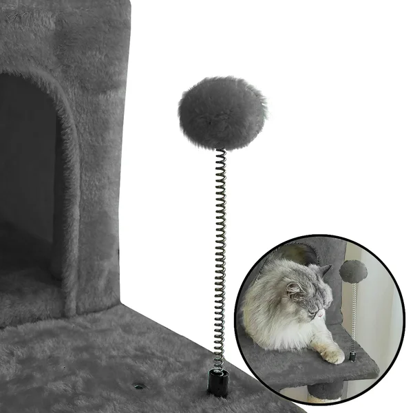 64″ Large Cat Condo (Dark Gray)