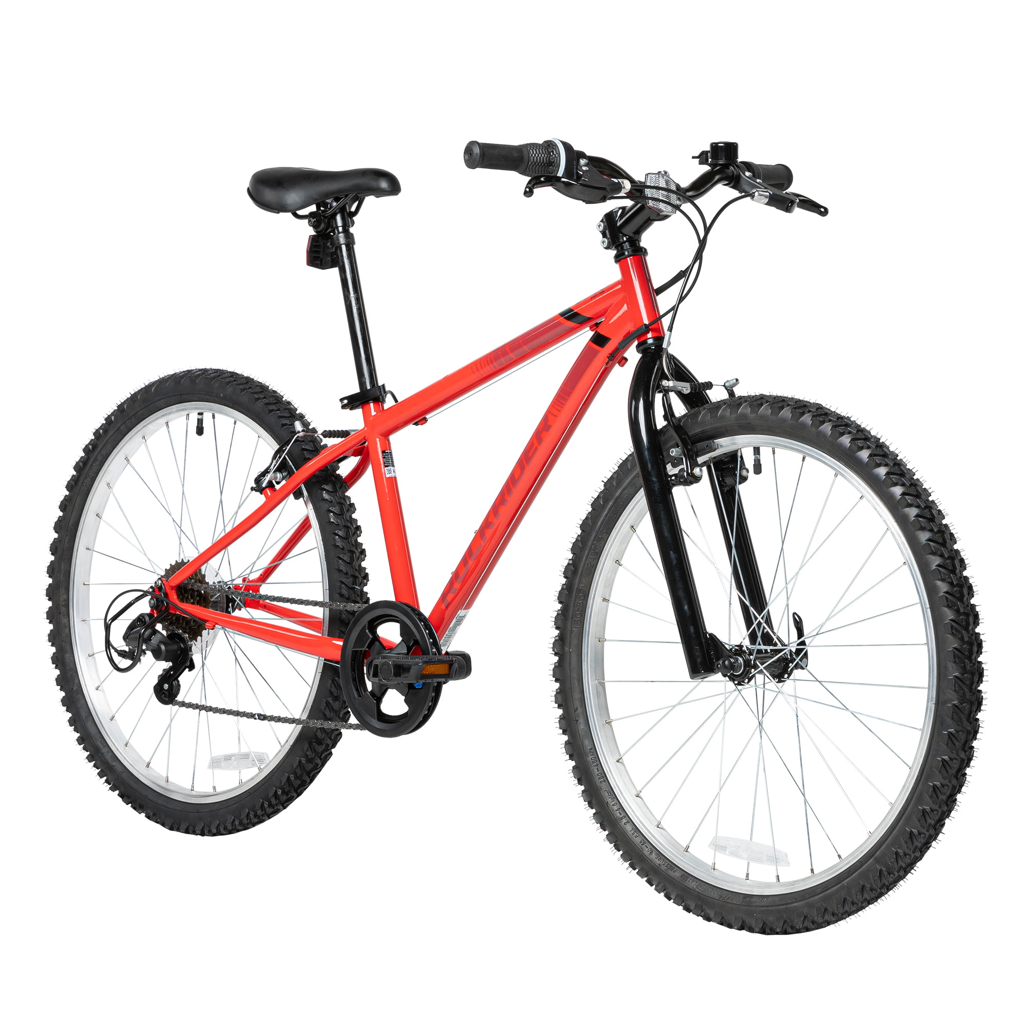 Decathlon Rockrider ST100. Aluminum Kids Mountain Bike. 24″. 4-5″ to 4-11”. Unisex. Red