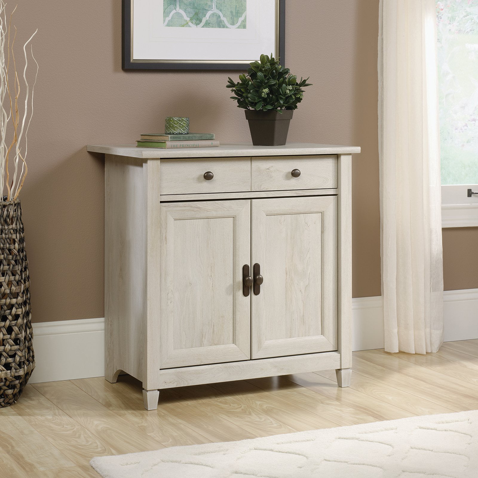 Sauder Edge Water Accent Cabinet. Chalked Chestnut