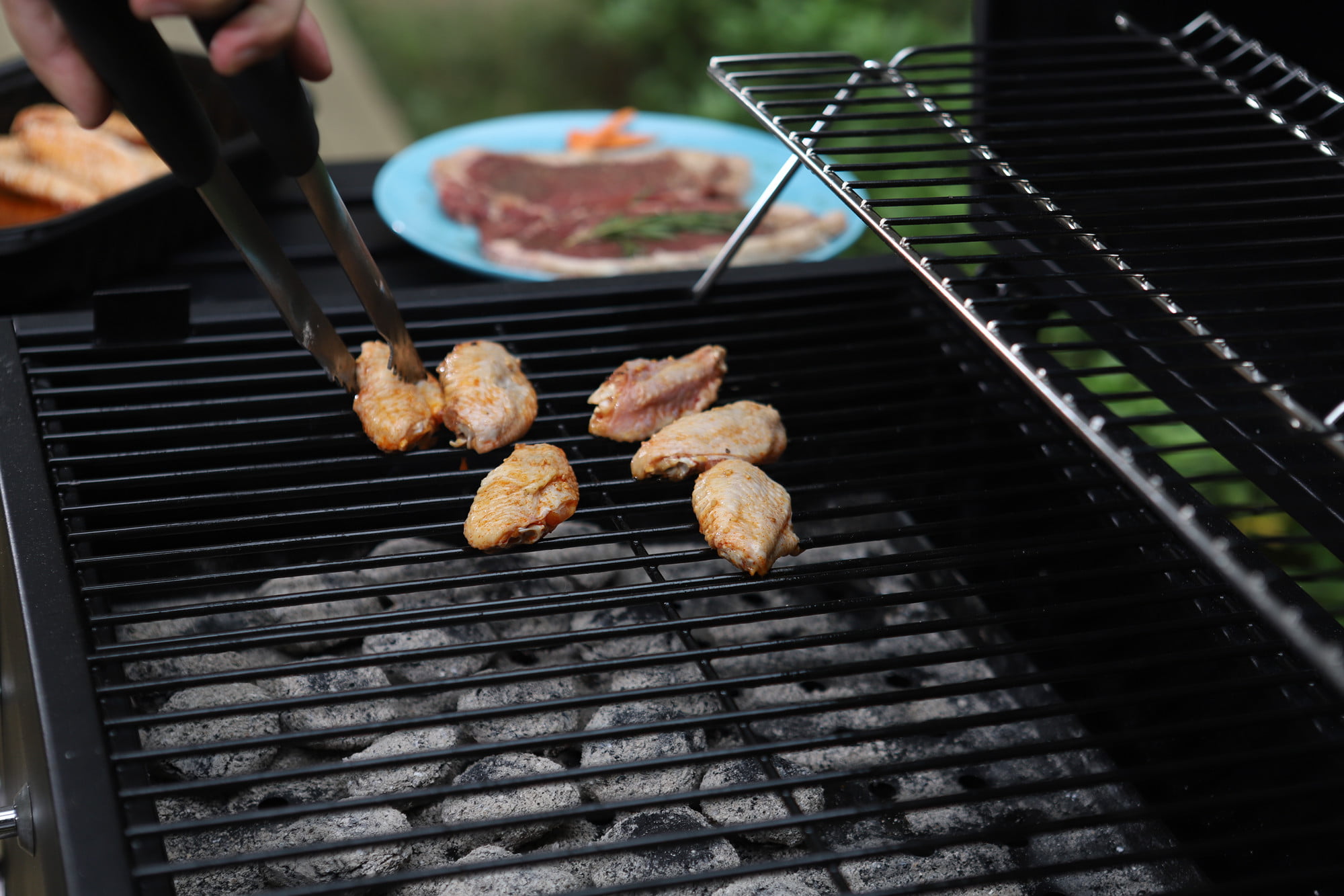 MF Studio 34” Charcoal Grill Extra Large Portable BBQ  Grill. Black